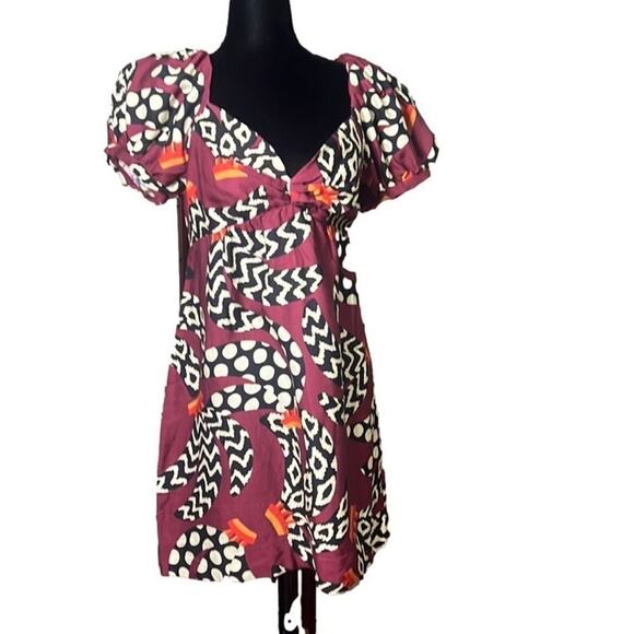 FARM RIO ETHNIC BANANAS MINI DRESS NWT SIZE M - Picture 3 of 11